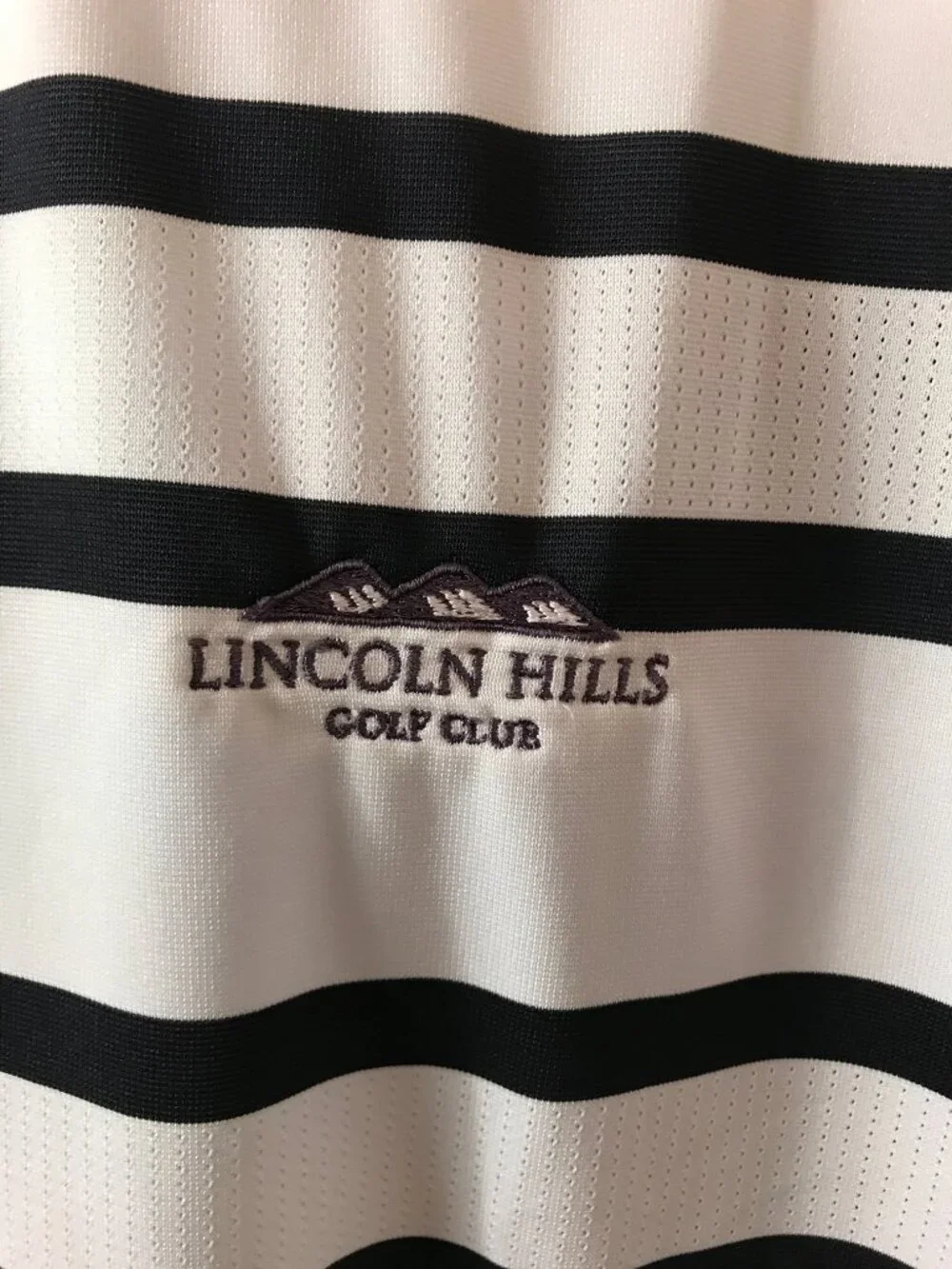 Nike Lincoln Golf Club Activewear Athletic Sport Cut Polo Shirt